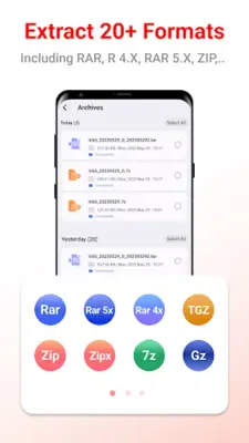 Zip Rar Extractor - ZIP, Unzip android App screenshot 1