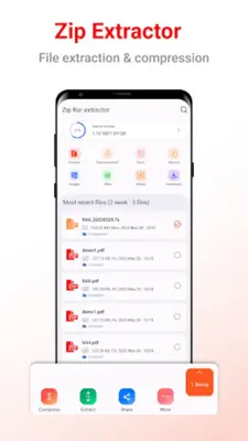 Zip Rar Extractor - ZIP, Unzip android App screenshot 3